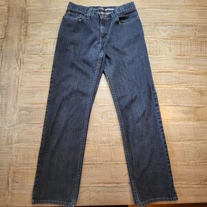 Structure Jeans Mens 30x30 Slim Straight Leg Dark Wash Cotton